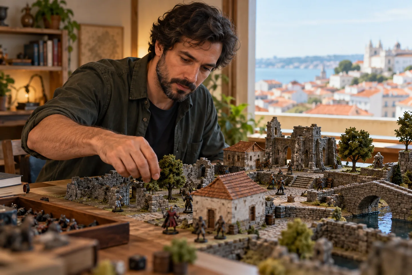 Preparação de miniaturas de cenário
